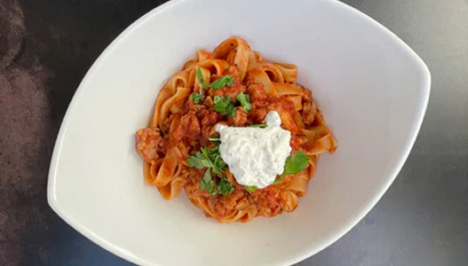 Italian Sausage in Tomato Sauce with Pasta