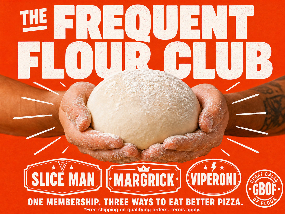 The Frequent Flour Club — Three membership tiers: Slice Man, Margrick, Viperoni