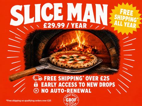 Slice Man — £29.99/year. Free shipping* all year on orders over £25.