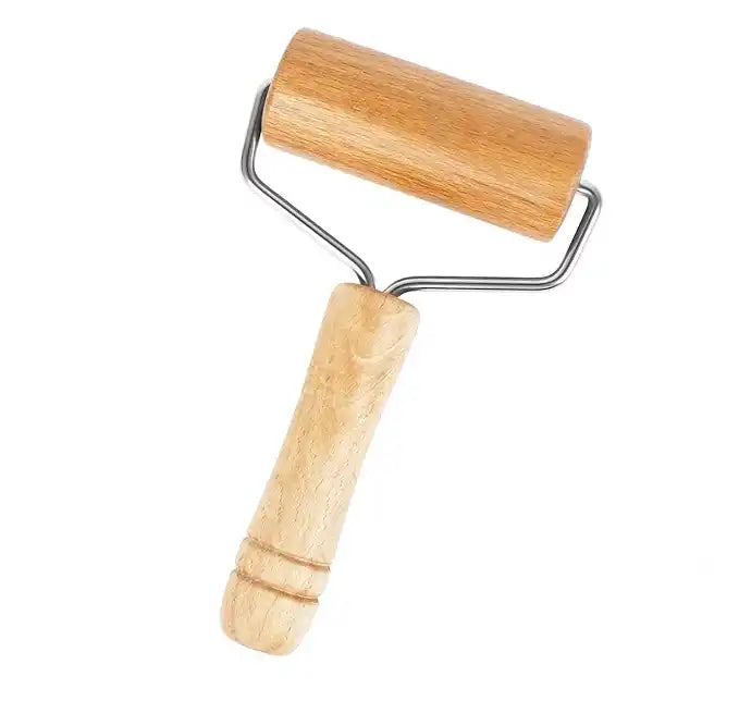 12cm Wide Wood Pizza Roller